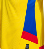 Romania national team jersey Joma in vibrant yellow with blue and red accents for soccer fans