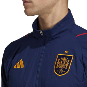 Spain navy presentation Soccer tracksuit 2022/23 - Adidas