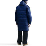 Back view of the Tottenham Hotspur Nike parka jacket 2025 in navy with a relaxed fit for winter warmth