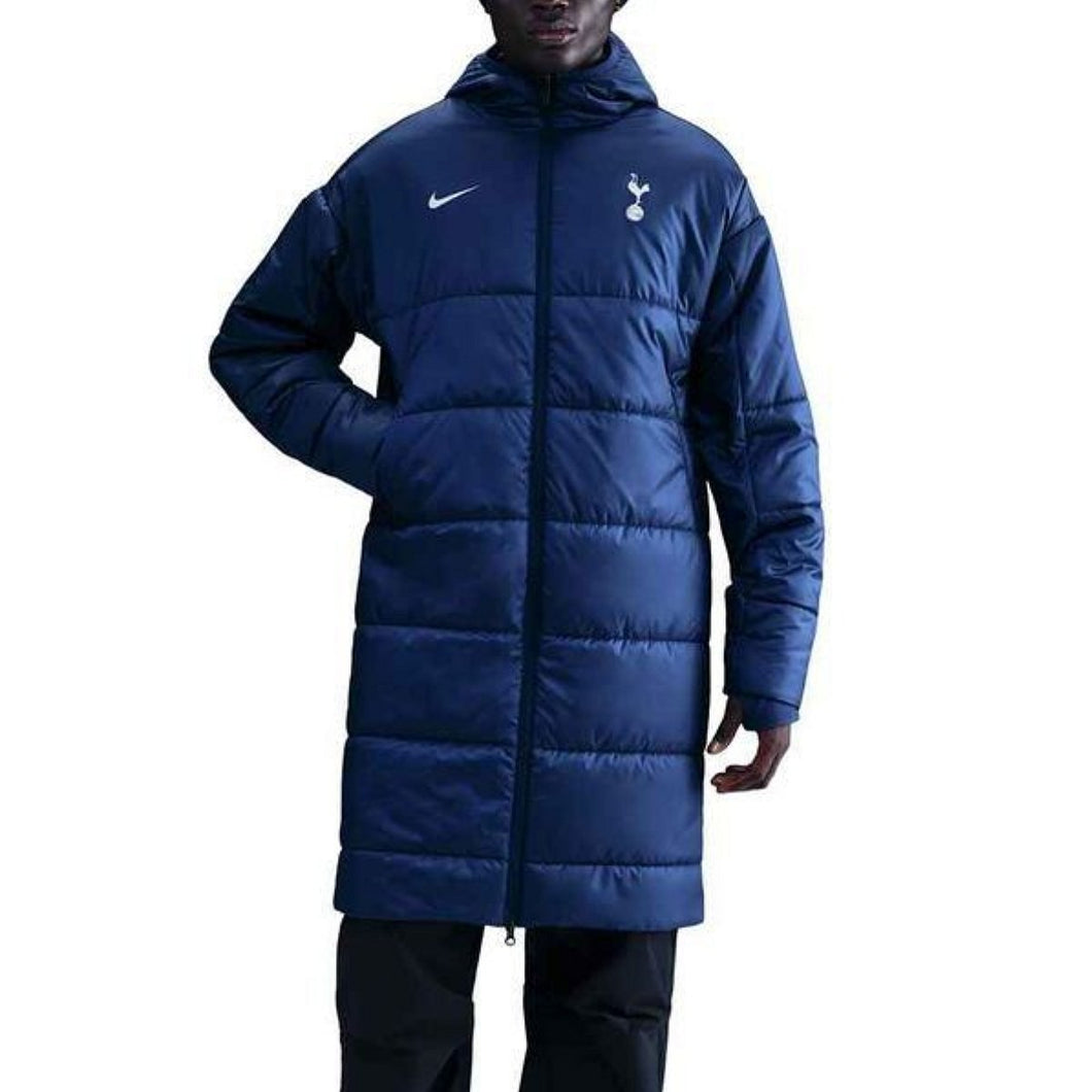 Tottenham Hotspur Nike parka jacket 2025 in navy with padded insulation for warmth