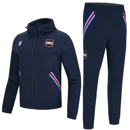 UC Sampdoria navy travel presentation tracksuit 2022/23 - Macron