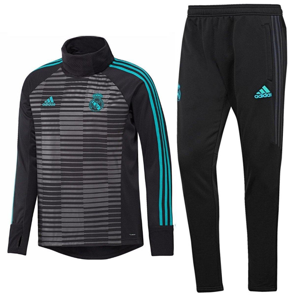 Real Madrid Pre-Match Training Warm Up Soccer Tracksuit 2018 - Adidas - SoccerTracksuits.com