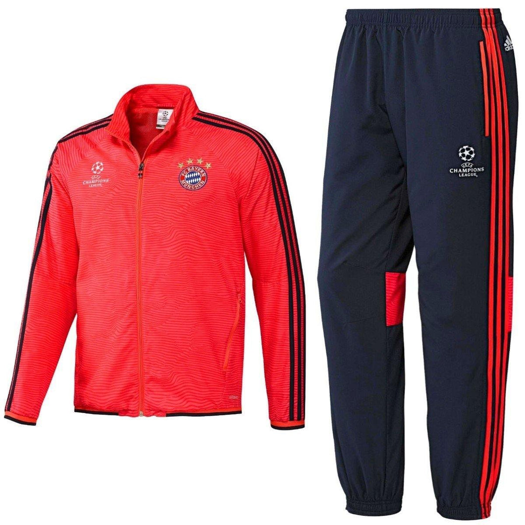 Bayern Munich Ucl Presentation Soccer Tracksuit 2015/16 - Adidas - SoccerTracksuits.com