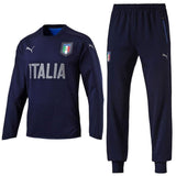Italy National Team Cotton Sweat Presentation Soccer Tracksuit 2016/17 - Puma - SoccerTracksuits.com