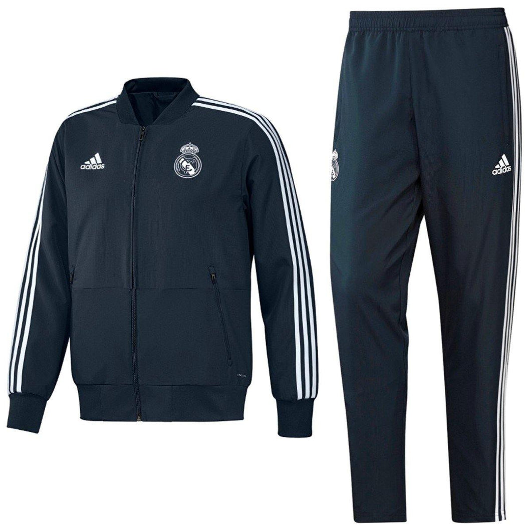 Real Madrid Presentation Soccer Tracksuit 2018/19 - Adidas - SoccerTracksuits.com
