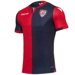 Cagliari Calcio Home soccer jersey 2017/18 - Macron - SoccerTracksuits.com