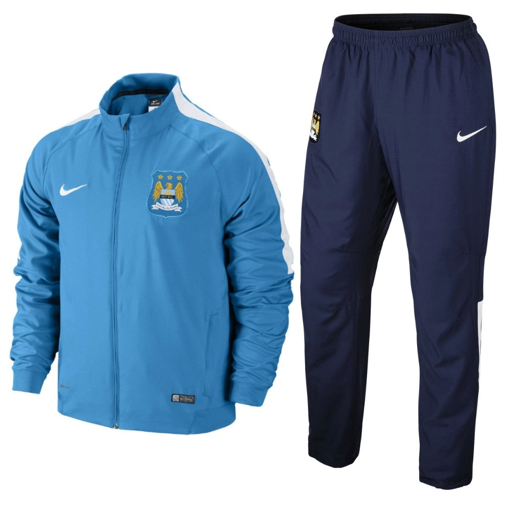 Manchester City Presentation Soccer Tracksuit 2014/15 - Nike - Sky Blue - SoccerTracksuits.com
