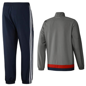 Bayern Munich Grey Presentation Soccer Tracksuit 2015/16 - Adidas - SoccerTracksuits.com
