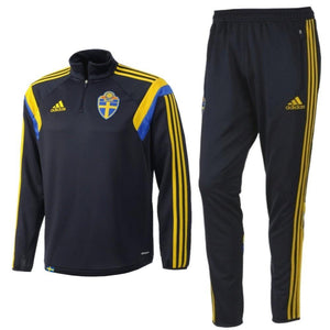 Sweden National Team Training Soccer Tracksuit 2015 - Adidas - SoccerTracksuits.com
