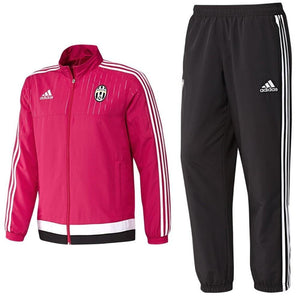 Juventus Pink Presentation Soccer Tracksuit 2015/16 - Adidas - SoccerTracksuits.com
