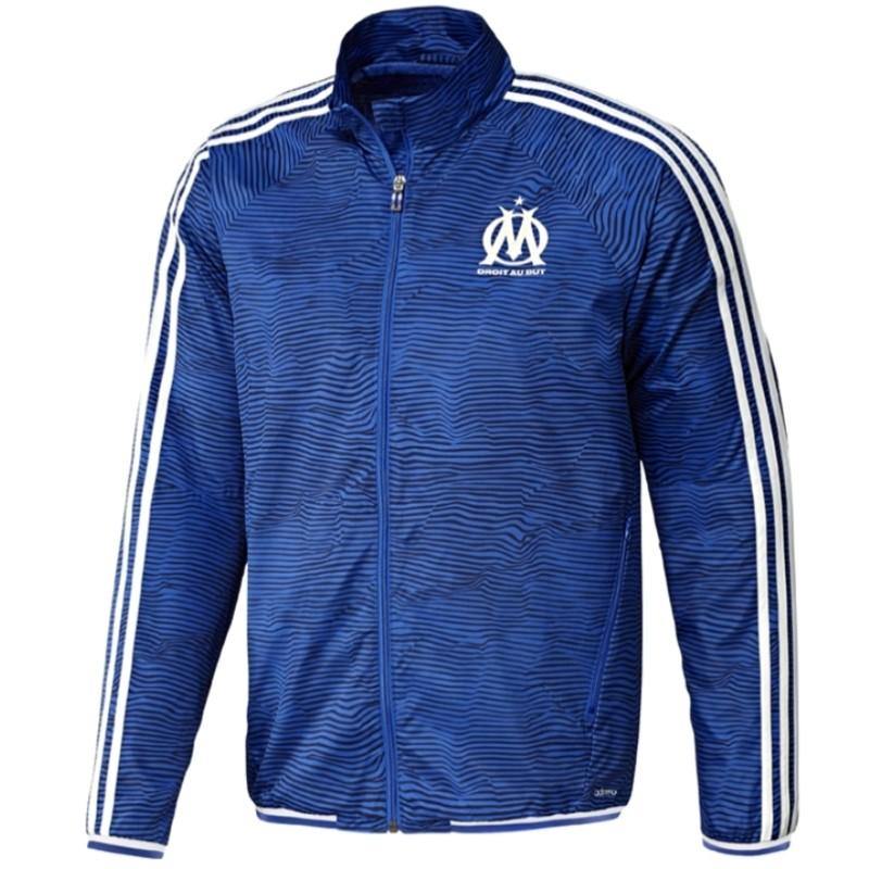 Olympique Marseille Ucl Presentation Soccer Tracksuit 2015/16 - Adidas - SoccerTracksuits.com