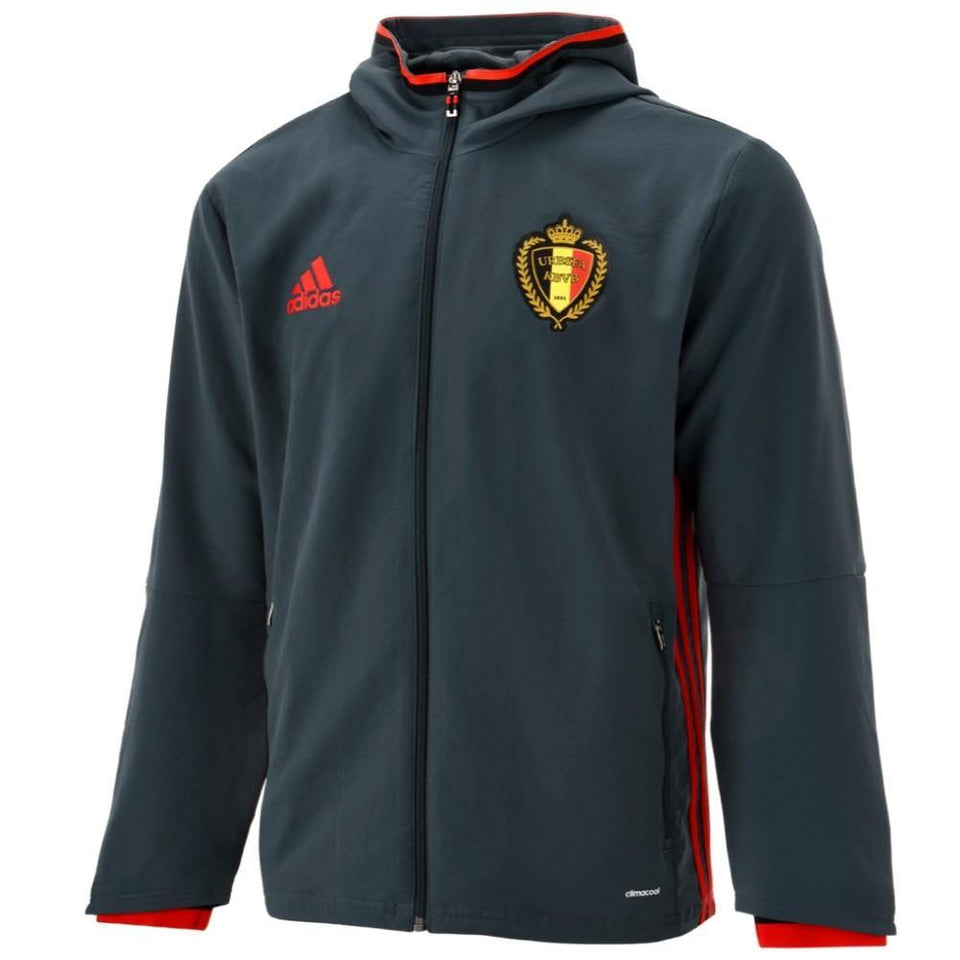 Belgium Presentation Soccer Tracksuit Euro 2016 - Adidas - SoccerTracksuits.com