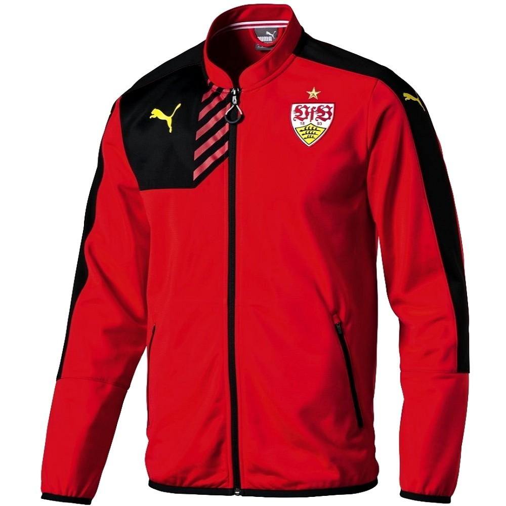 PUMA VfBシュツットガルト Stuttgart 長袖シャツ レッド 新品 2010-11 Stuttgart Puma Sweat Top - 6/10 - (L)