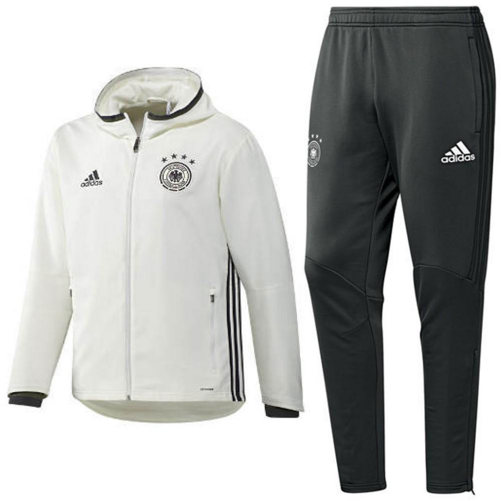 Germany Presentation Soccer Tracksuit Euro 2016 White - Adidas - SoccerTracksuits.com