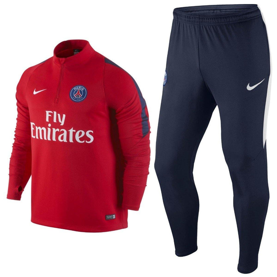 Psg Paris Saint Germain Training Technical Soccer Tracksuit 2016 Red - Nike - SoccerTracksuits.com