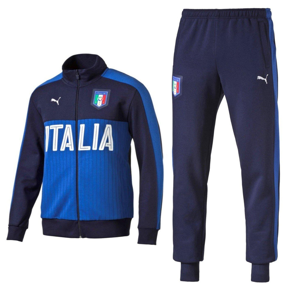Italy Fans Cotton Presentation Soccer Tracksuit 2016/17 - Puma - SoccerTracksuits.com