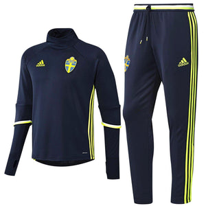 Sweden Training Technical Soccer Tracksuit Euro 2016 - Adidas - SoccerTracksuits.com