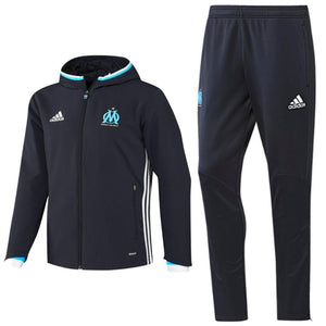 Olympique Marseille Presentation Soccer Tracksuit 2016/17 Navy - Adidas - SoccerTracksuits.com