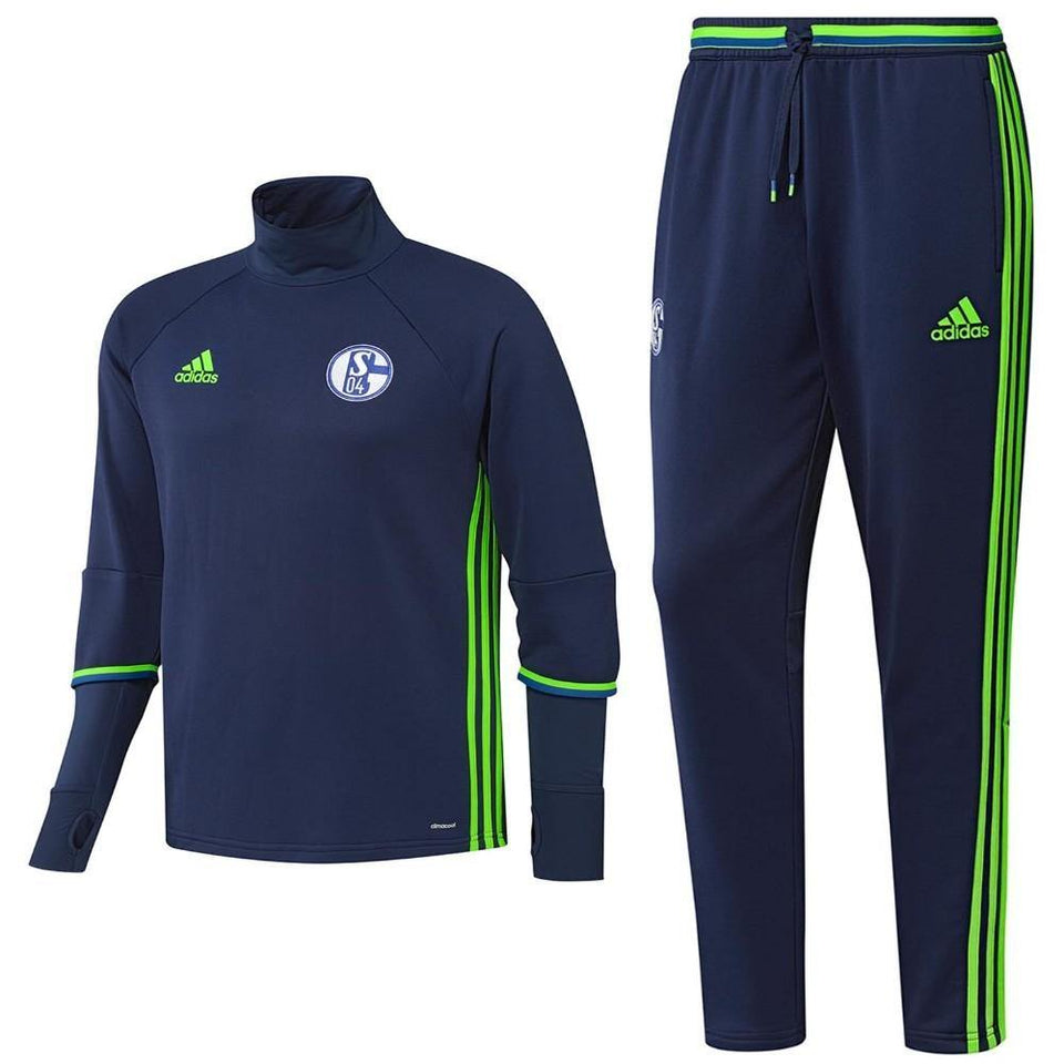 Schalke 04 Training Technical Soccer Tracksuit 2016/17 - Adidas - SoccerTracksuits.com