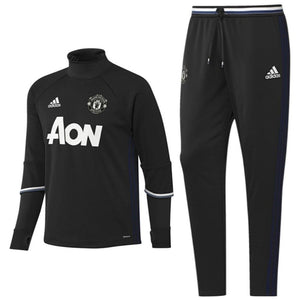 Manchester United Technical Training Soccer Tracksuit 2016/17 Black - Adidas - SoccerTracksuits.com