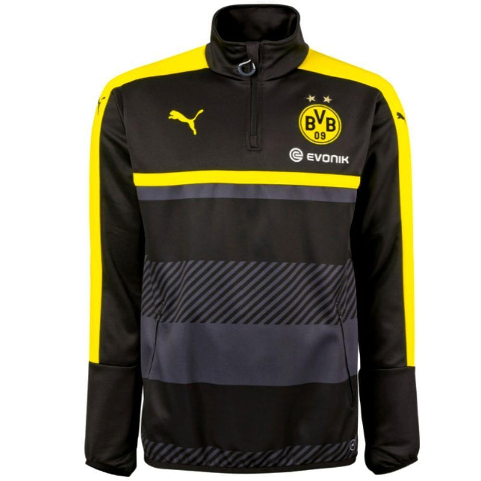 Borussia Dortmund Technical Training Soccer Tracksuit 2016/17 Black - Puma - SoccerTracksuits.com
