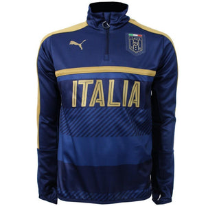 Italy Tribute 2006 Technical Training Soccer Tracksuit 2016/17 Navy - Puma - SoccerTracksuits.com