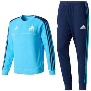 Olympique Marseille Training Sweat Soccer Tracksuit 2017/18 - Adidas - SoccerTracksuits.com
