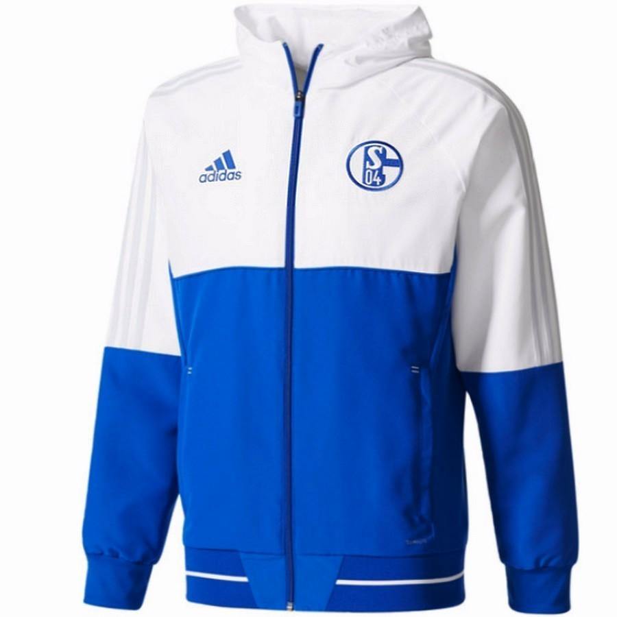 Schalke 04 Presentation Soccer Tracksuit 2017/18 - Adidas - SoccerTracksuits.com