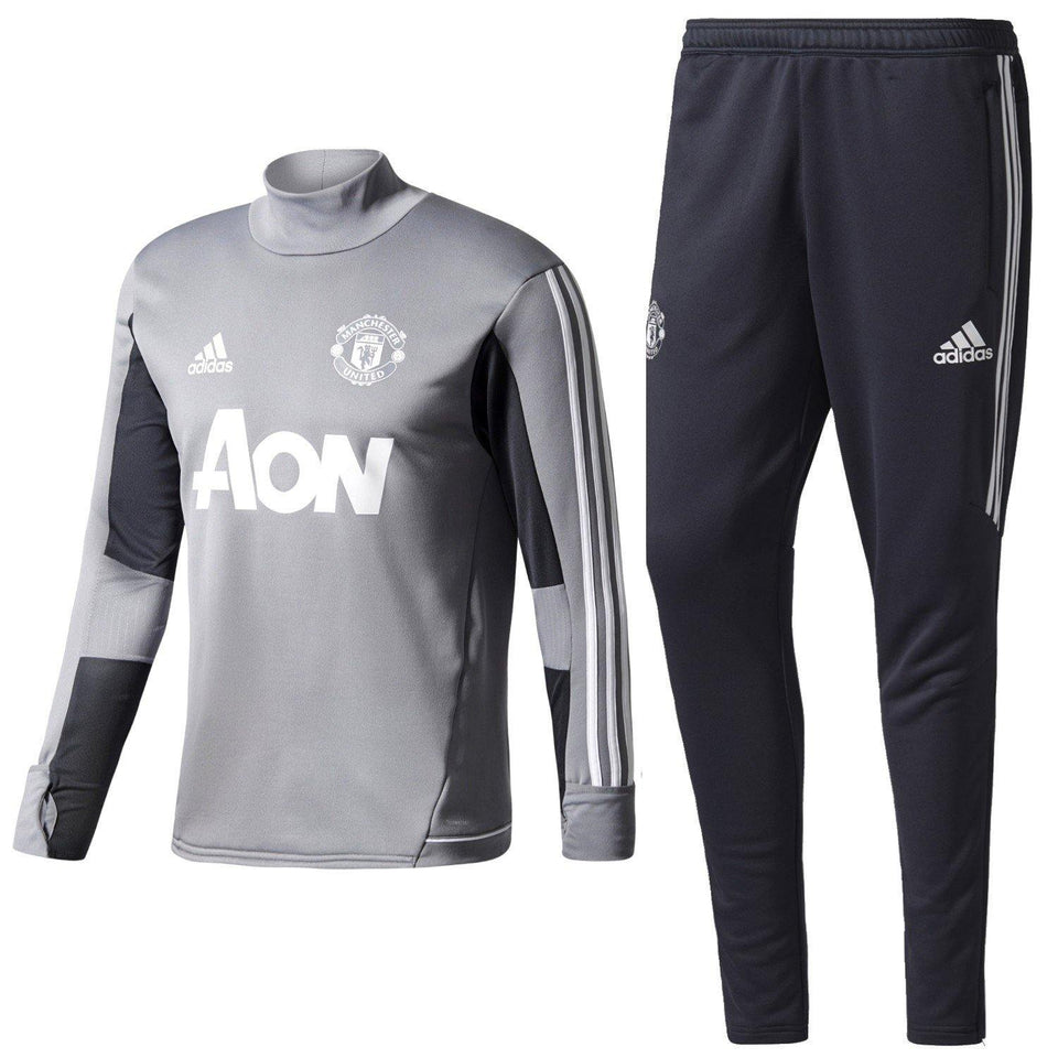Manchester United Training Tech Soccer Tracksuit 2017/18 - Adidas - SoccerTracksuits.com