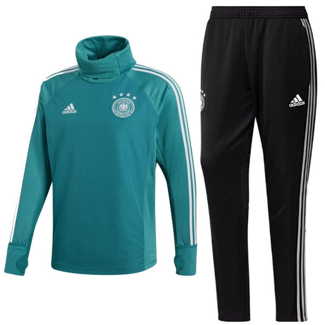 Germany Green Polar Tech Training Soccer Tracksuit 2018/19 - Adidas - SoccerTracksuits.com