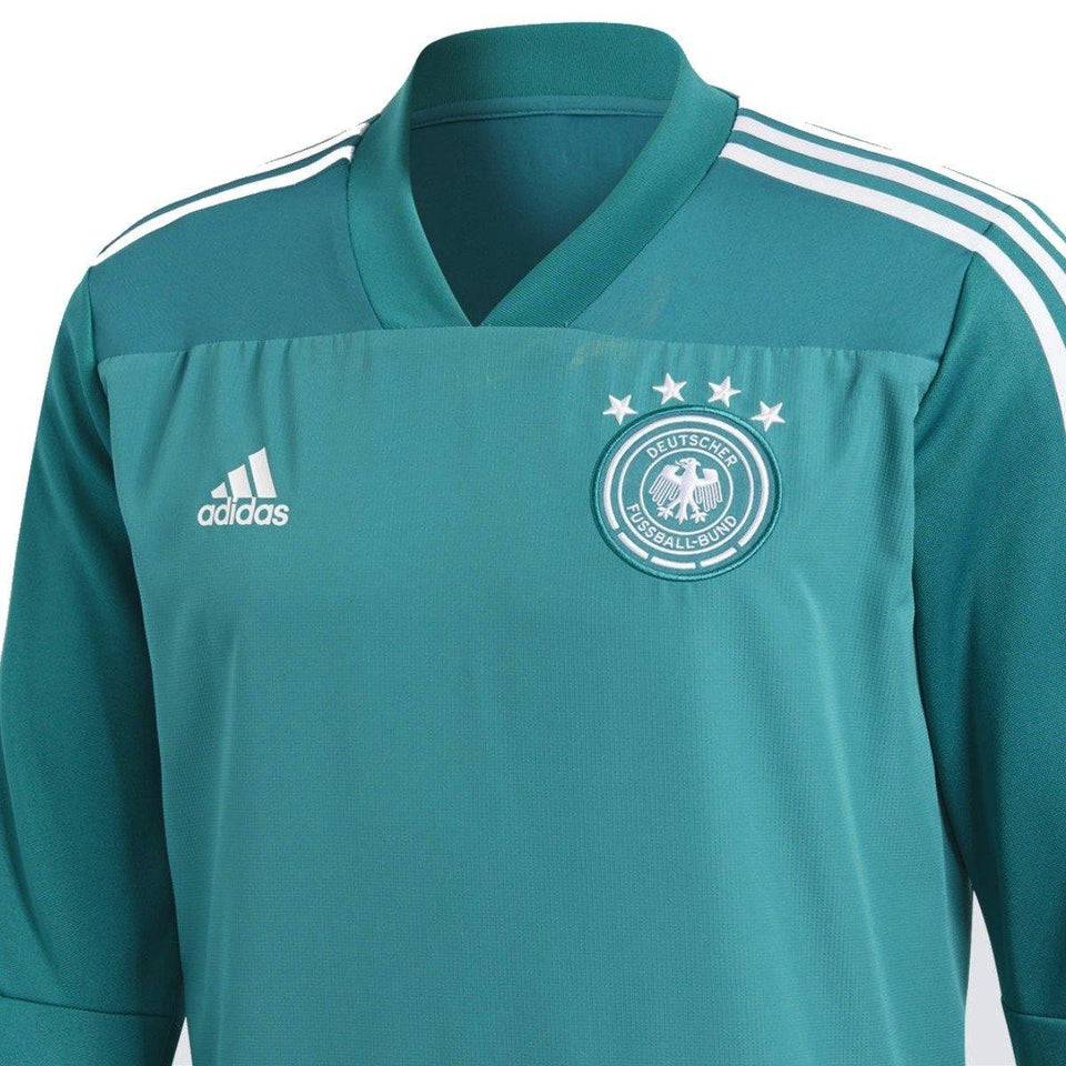 Germany Technical Hybrid Sweat Soccer Tracksuit 2018/19 Green - Adidas - SoccerTracksuits.com