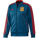 Spain Players Training Bench Soccer Tracksuit 2018/19 - Adidas - SoccerTracksuits.com