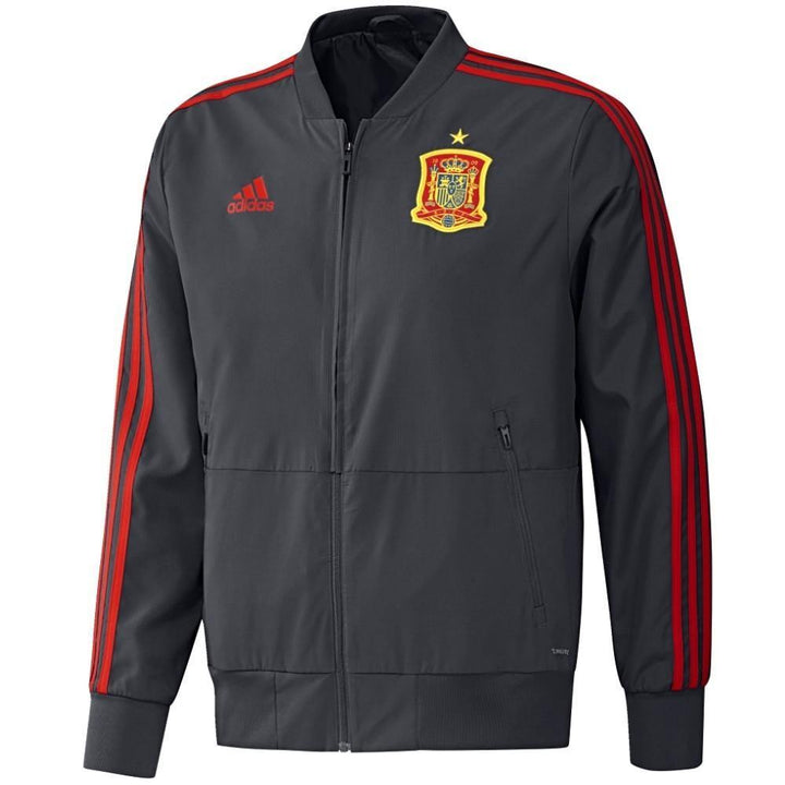 Spain Grey Training Presentation Soccer Tracksuit 2018/19 - Adidas