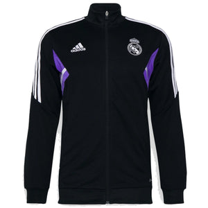Real Madrid black training bench Soccer tracksuit 2022/23 - Adidas