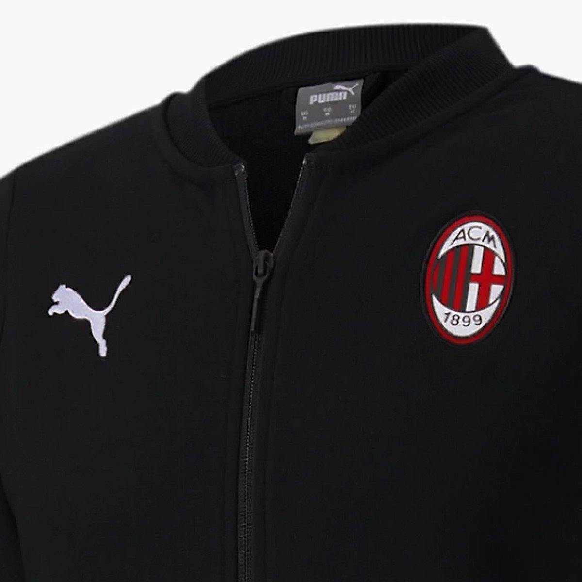 Tracksuit Chandal Milan 2021 AC Milan Black Casual Presentation