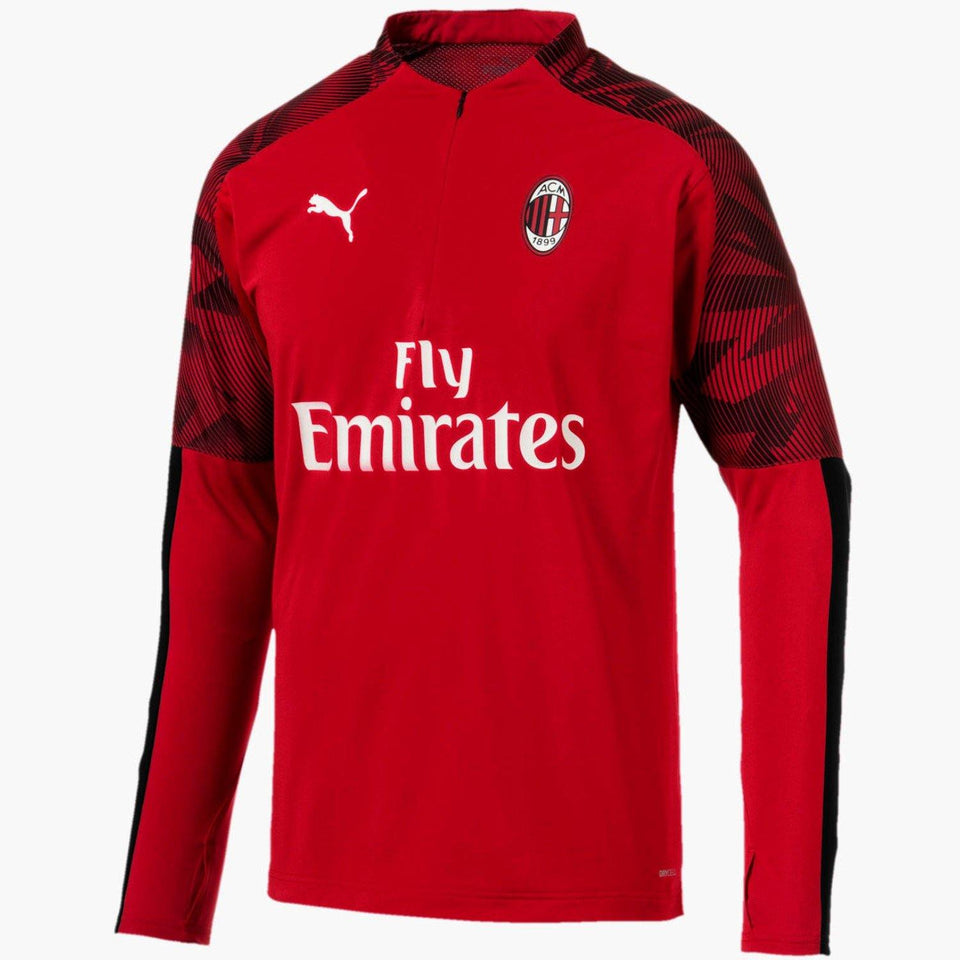 AC Milan soccer training technical tracksuit 2019/20 red - Puma - SoccerTracksuits.com