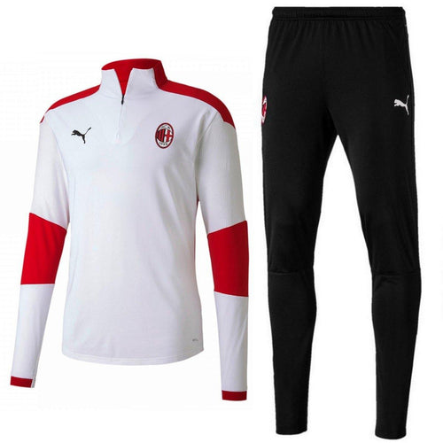 AC Milan white training technical tracksuit 2020/21 - Puma - SoccerTracksuits.com
