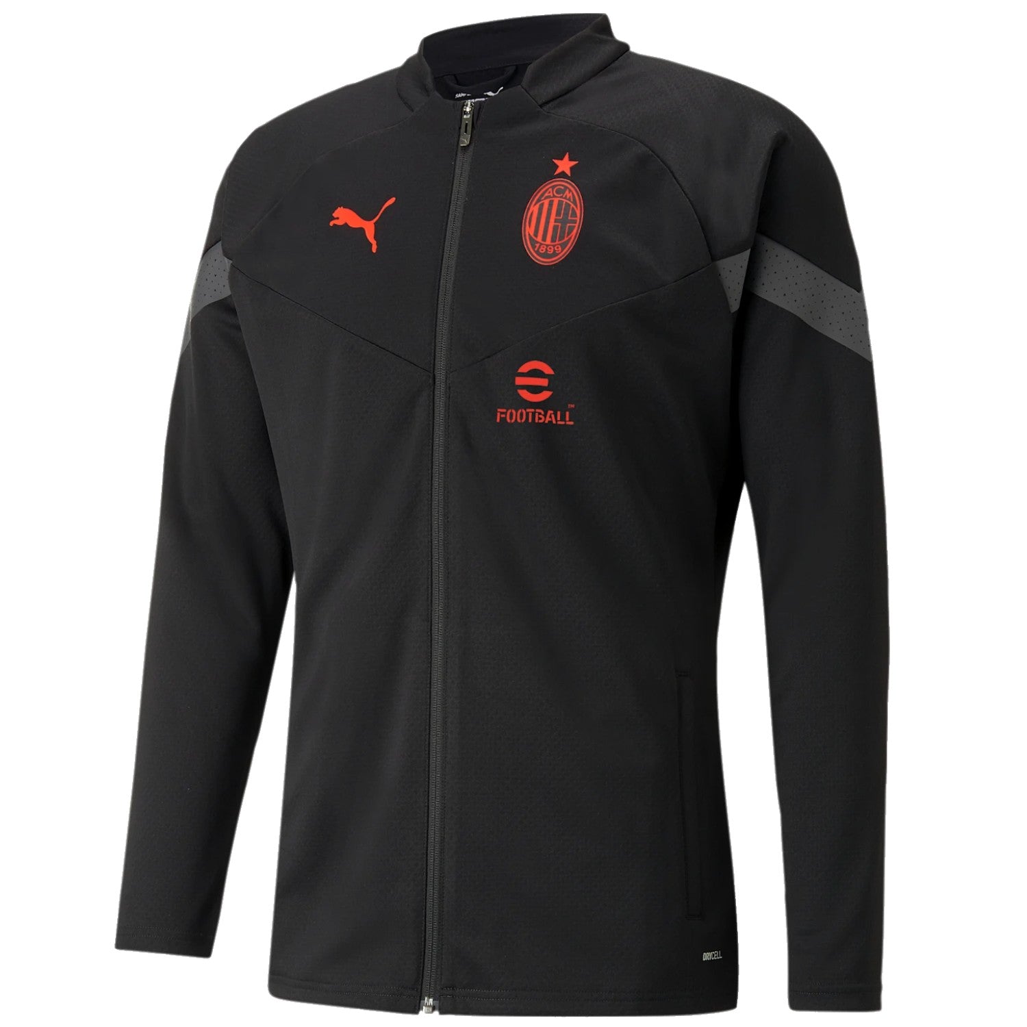 AC Milan soccer black training bench tracksuit 2022/23 Puma