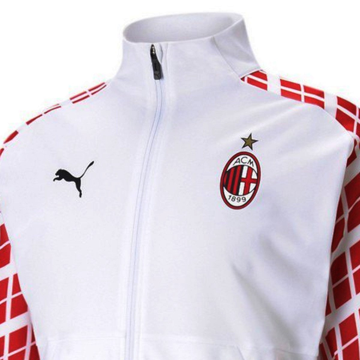 AC MILAN FOOTBALL SOCCER JACKET COAT TRAINING LOTTO WHITE RED #LOTTO # ACMilan in 2023