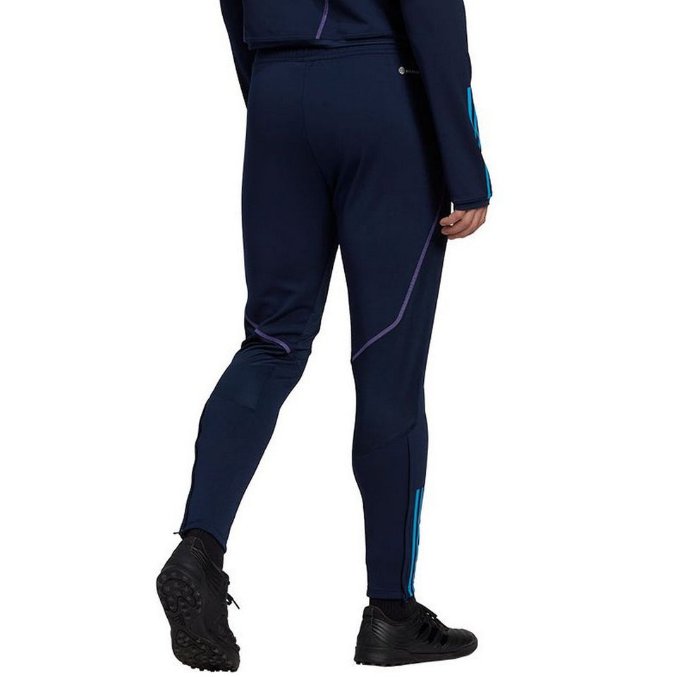 Back view of Adidas Argentina training suit navy, designed for athletes with a comfortable fit