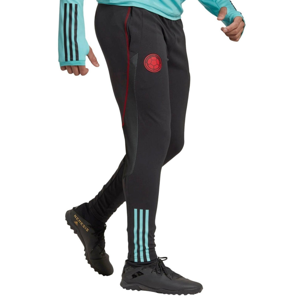 Adidas Colombia training tracksuit 2022 featuring comfortable pants and stylish design for soccer enthusiasts