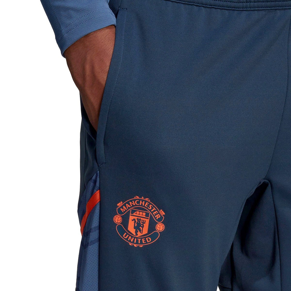 Adidas Manchester United hooded tracksuit featuring logo detail and comfortable fit for fans