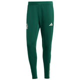 Green Mexico soccer tracksuit 2022 pants with Adidas logo and slim fit design
