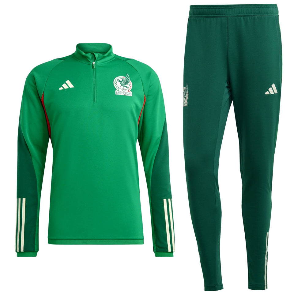 Mexico soccer tracksuit 2022 in green with long-sleeve top and matching pants