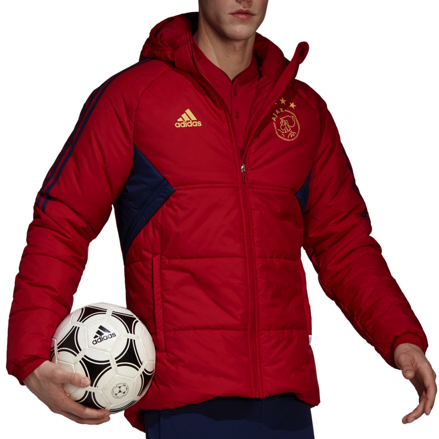 Ajax Amsterdam winter training bench jacket 2022/23 Adidas