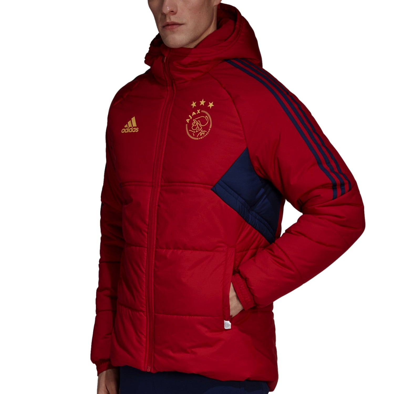 Sale Doudoune Doudoune Rouge Adidas Ajax Amsterdam Winter Training