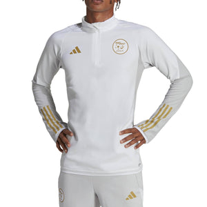 Algeria training technical Soccer tracksuit 2022/23 white/gold - Adidas