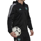 Arsenal FC black hooded training technical tracksuit 2022 - Adidas