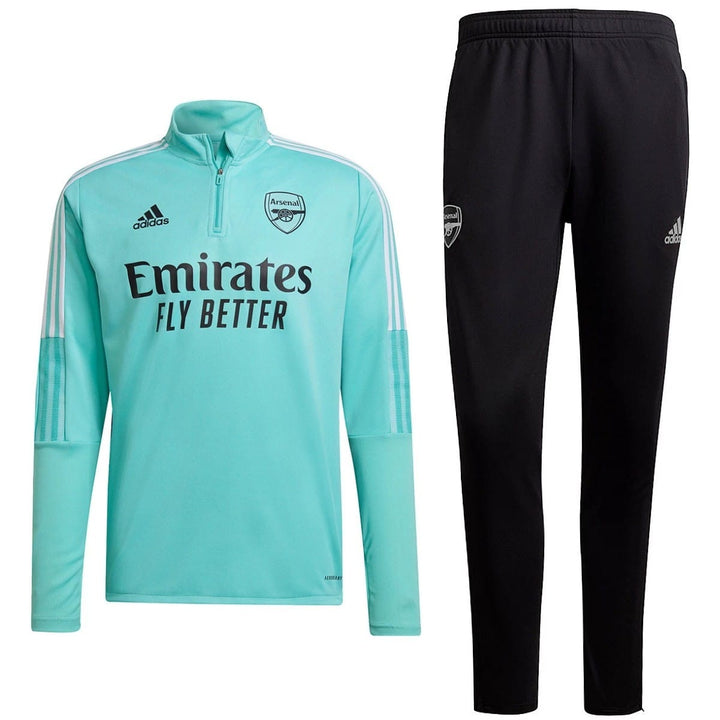 アディダス　アーセナルFC 2021-2022シーズントレーニングウェア上下 Arsenal mint/black training technical Soccer tracksuit 201/22
