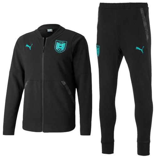 Austria black Casual presentation Soccer tracksuit 2020/21 - Puma - SoccerTracksuits.com